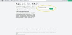 Cómo canjear los códigos promocionales de la web de Roblox