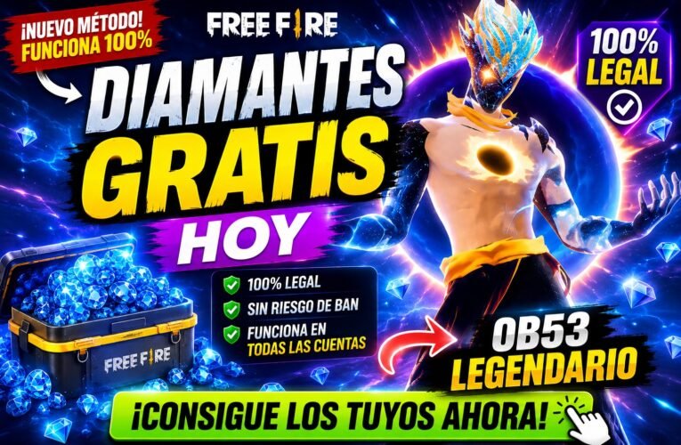 💎 Diamantes Gratis Hoy – Método Legal y Seguro para Jugadores de Free Fire